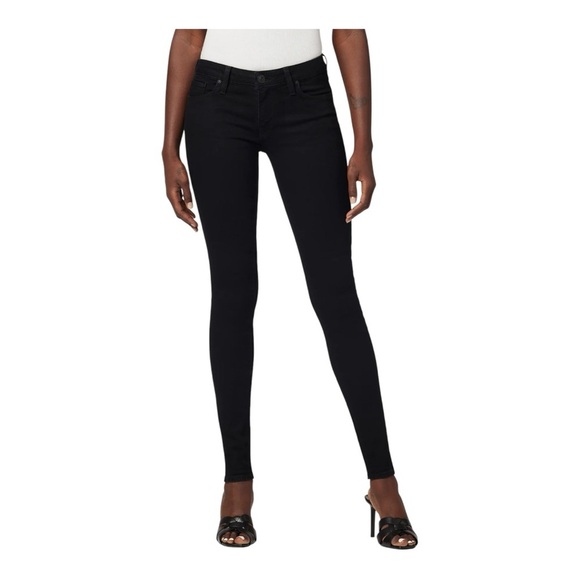 Hudson Krista Ankle Supper Skinny Jeans, size 30, color is dark black. - Picture 12 of 14